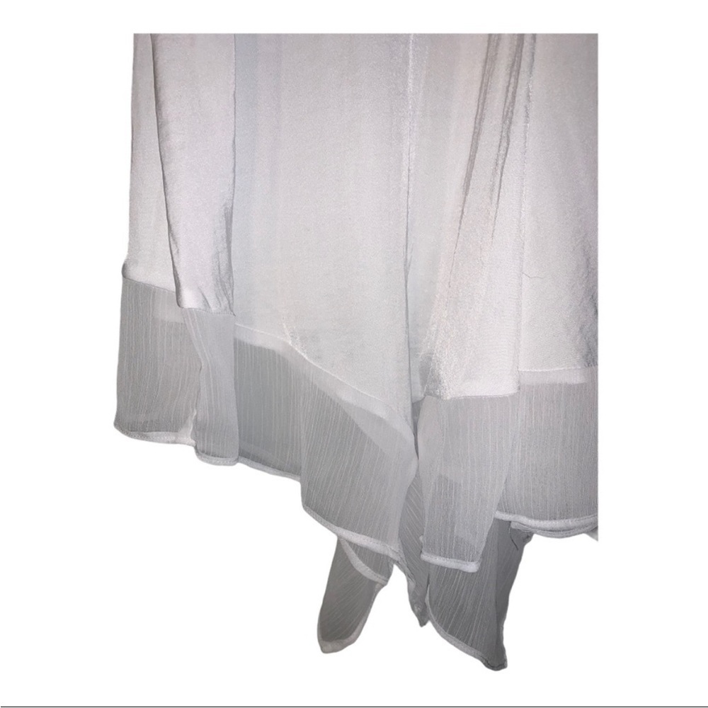 NWT! Women's Simply Vera Vera Wang White Handkerchief Flowy Tank Size XS - Picture 5 of 11